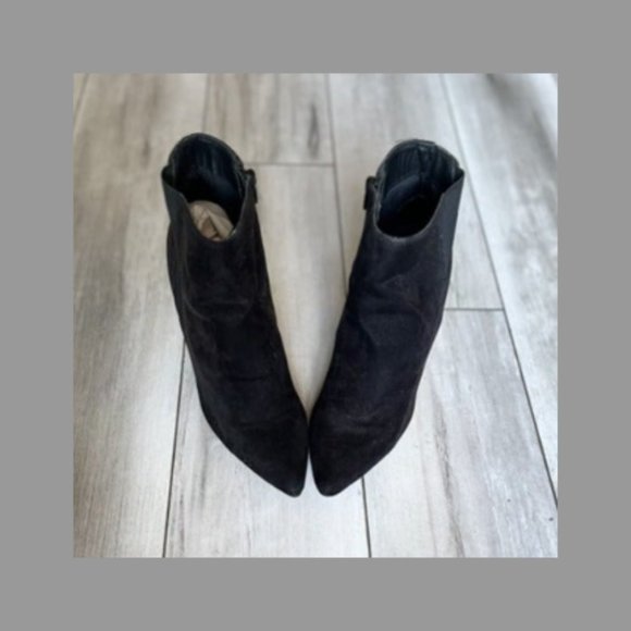 Mossimo heeled wedge black women's bootie SIZE 8 - Picture 2 of 3